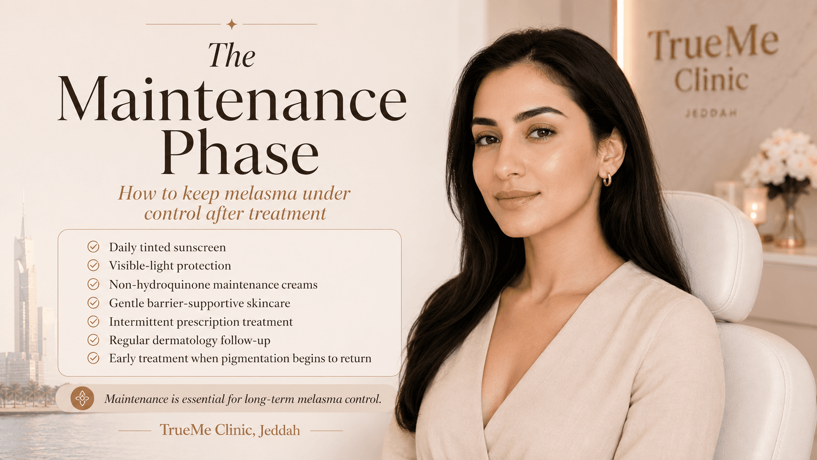 melasma-maintenance-phase-after-treatment-tinted-sunscreen-jeddah-trueme-clinic.png